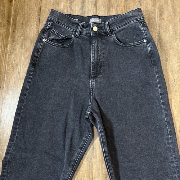 DL1961 Jean sydney girlfriend tapered jeans 90s Barrel nightshade 25 - Picture 10 of 15